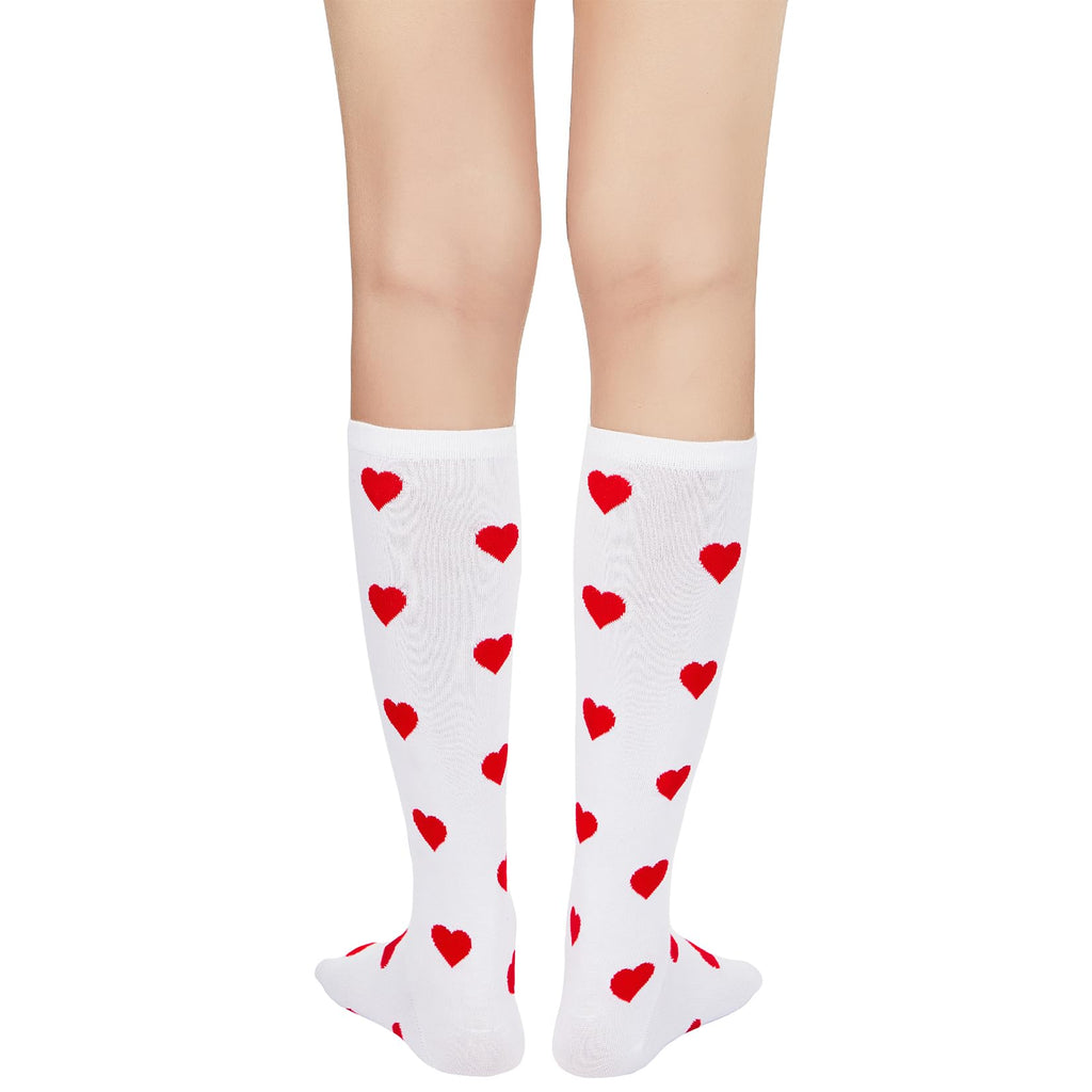 Century Star Knee High Striped Socks for Women - Long Thin Tube Sports Thigh High Socks Tall Stockings
