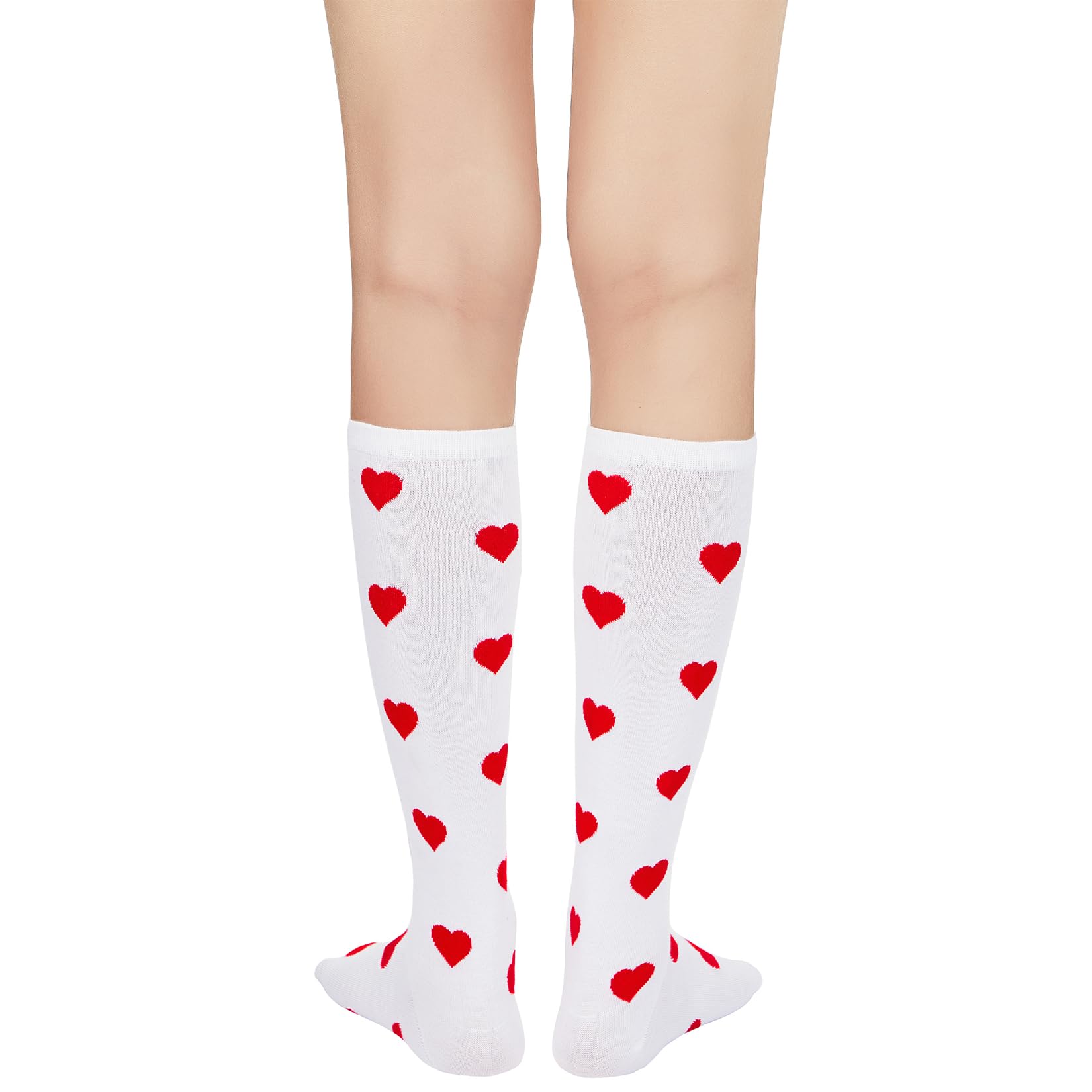 Century Star Knee High Striped Socks for Women - Long Thin Tube Sports Thigh High Socks Tall Stockings
