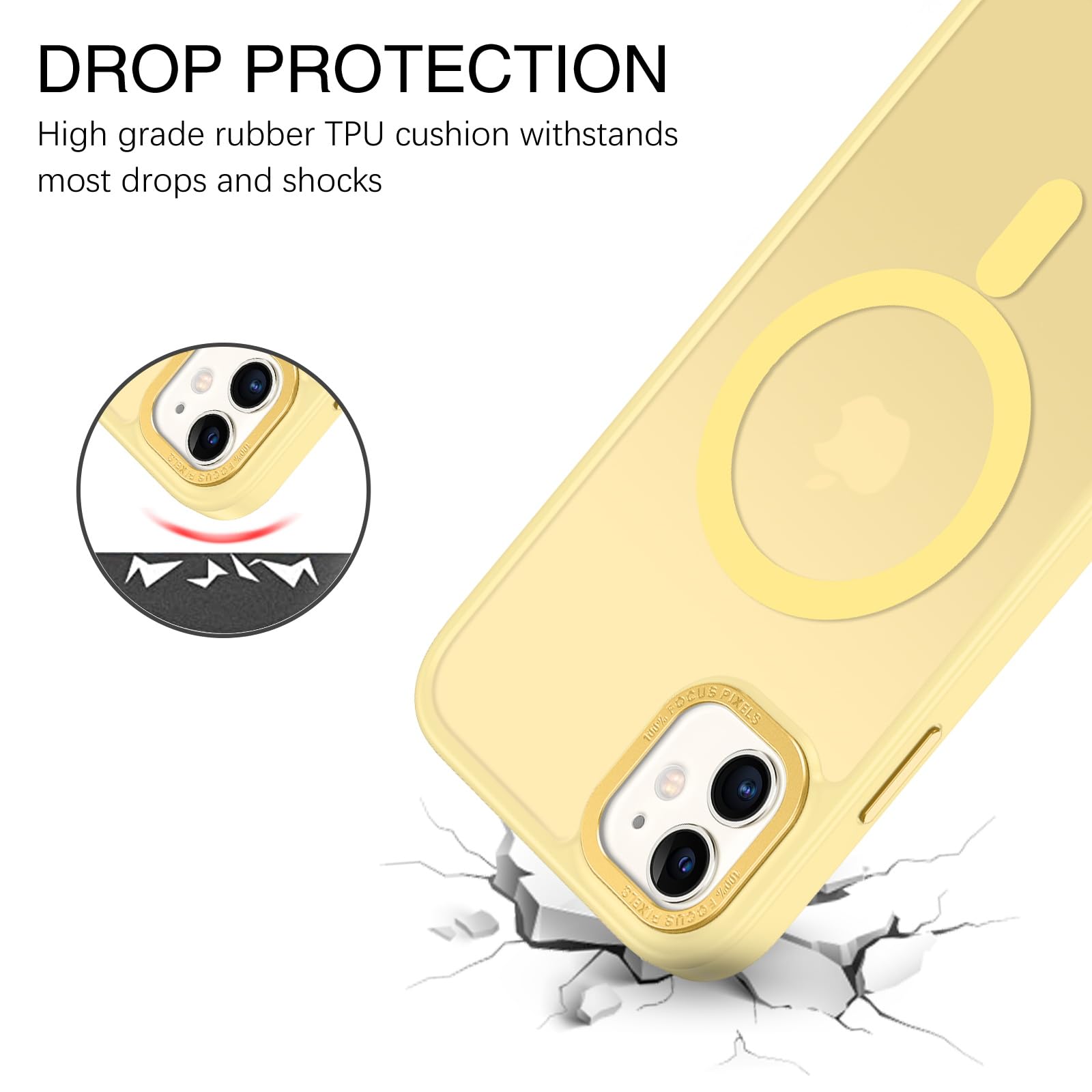 BENTOBEN for iPhone 11 Phone Case, Phone case for iPhone 11 Magnetic Case [Compatible with Mag Safe] Translucent Matte Slim Shockproof Anti-Fingerprint Protective Cover for iPhone 11 6.1’’ Black