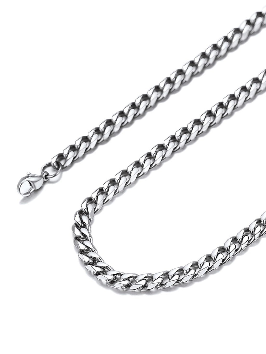 Suplight Cuban Link Chain for Men Women, 18K Gold Plated/Stainless Steel Black Miami Curb Cuban Chain Necklace, 3/6/9/12 mm 14-30 Inch Hip Hop Mens Jewelry, Send Gift Box