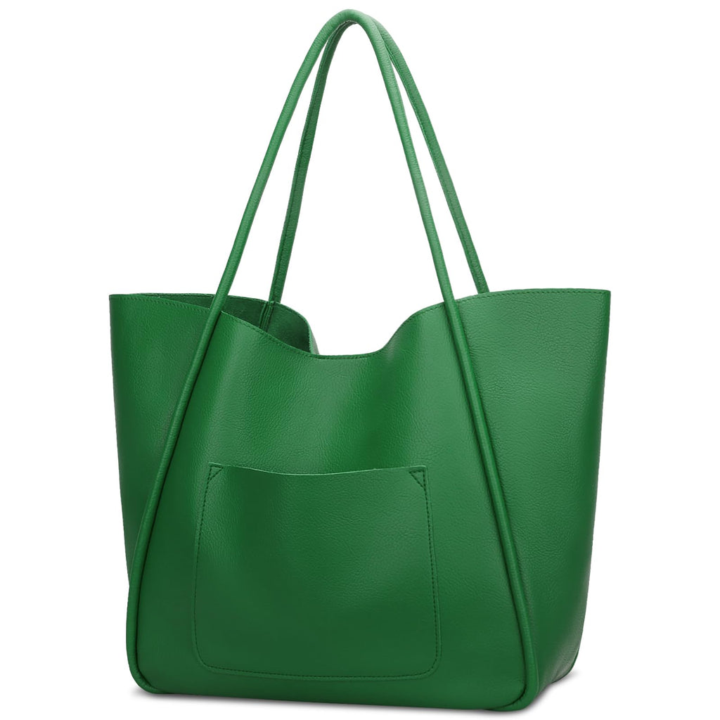 KKXIU Tote Bag for Women Vegan Leather Shoulder Purse Large Capacity Travel Bag