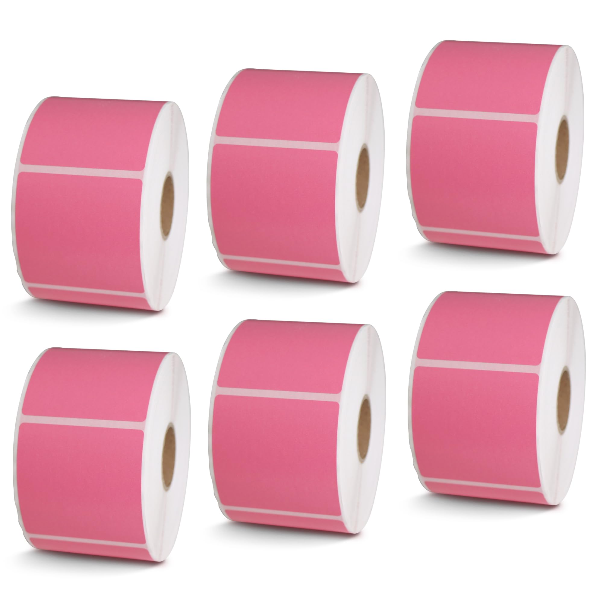 BETCKEY - 1" x 0.5" Small Labels Compatible with Zebra & Rollo Label Printer, Premium Adhesive & Perforated[Light Blue, 6 Rolls, 14580 Labels]