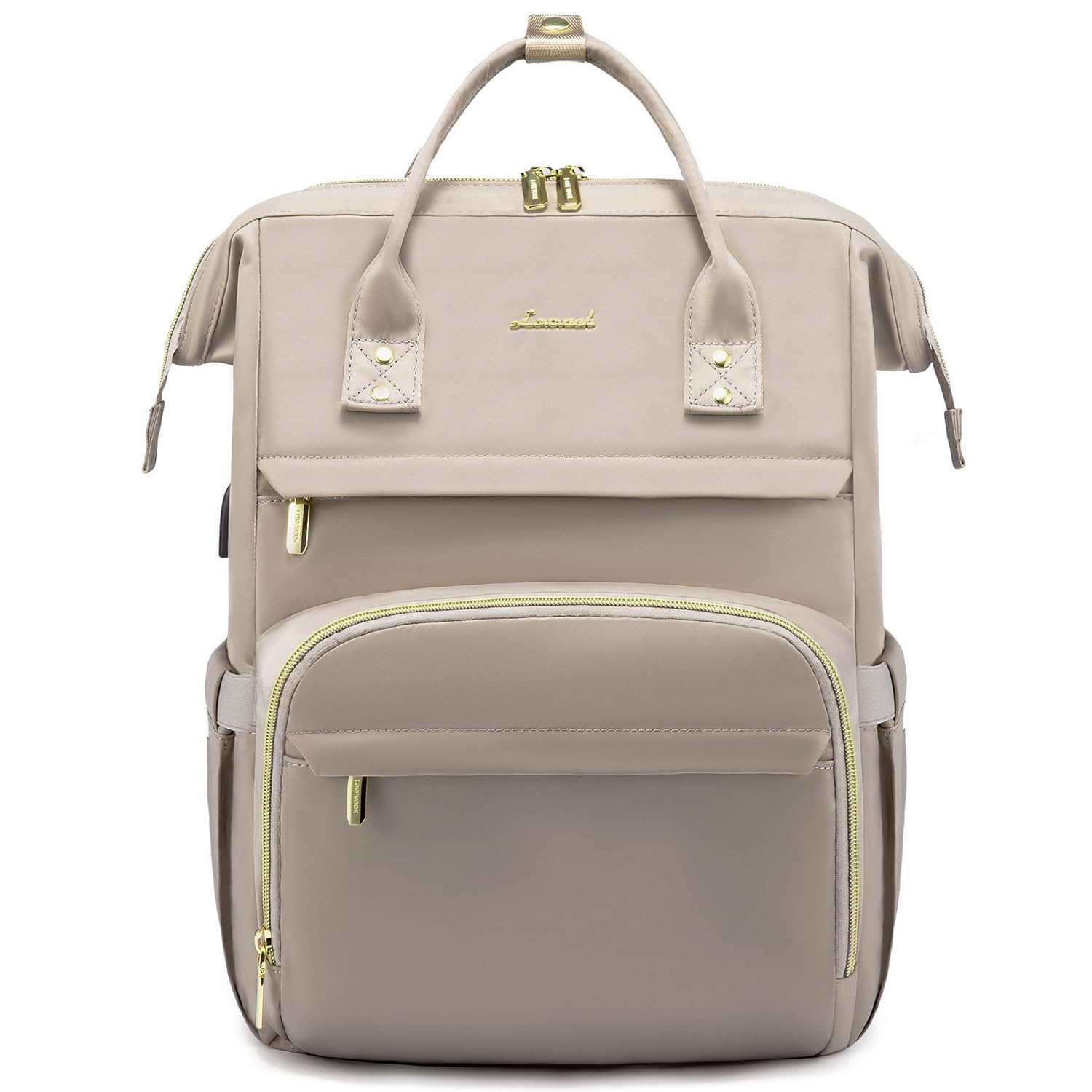 LOVEVOOK Laptop Backpack for Women with Giant Tumbler Holder Pocket, 15.6 Inch Work Daypack for Teacher Nurse, Computer College Bookbag Purse, Waterproof Travel Back Pack with USB Charging Port