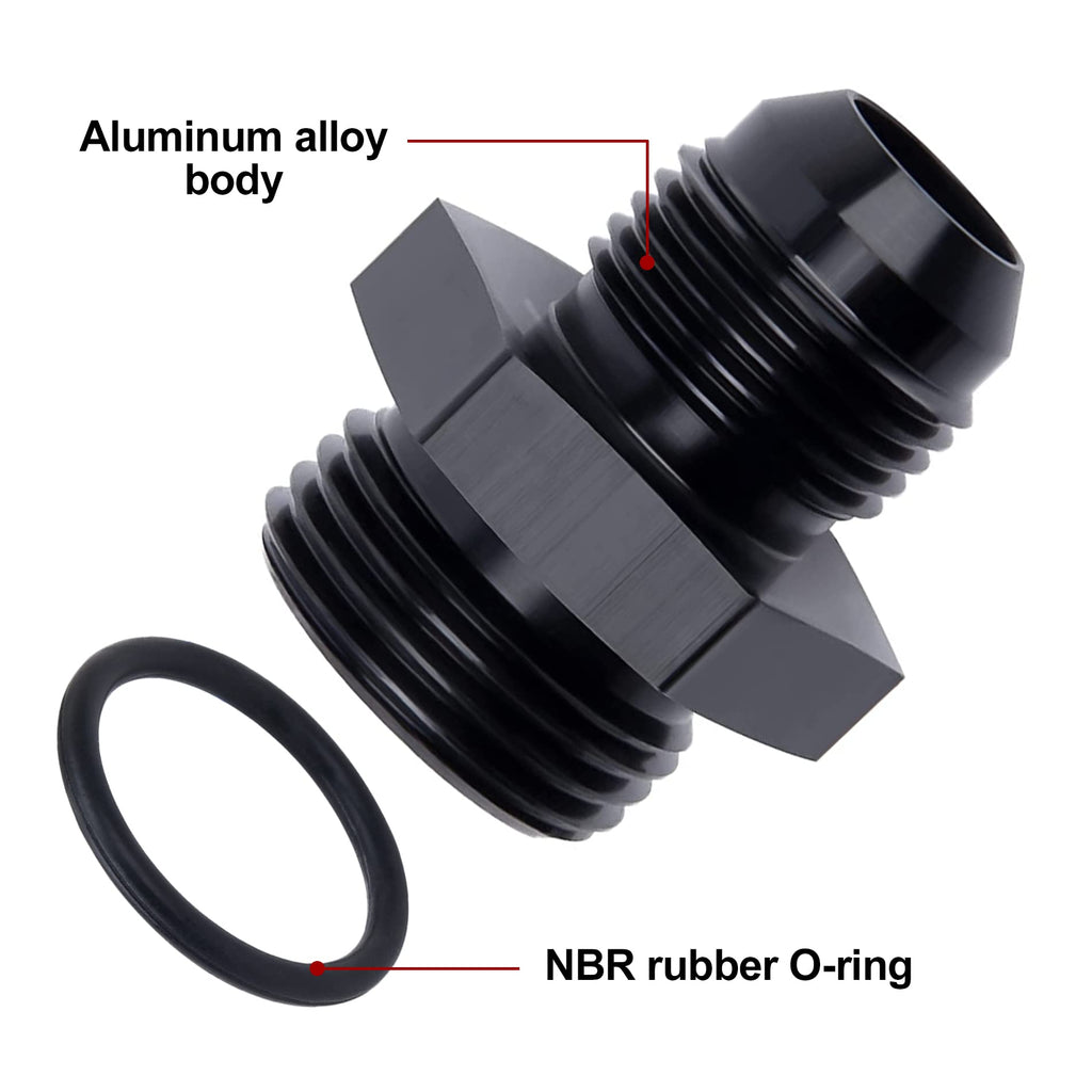 EVIL ENERGY 3AN Flare to AN3 ORB Male O-Ring Fitting Adapter