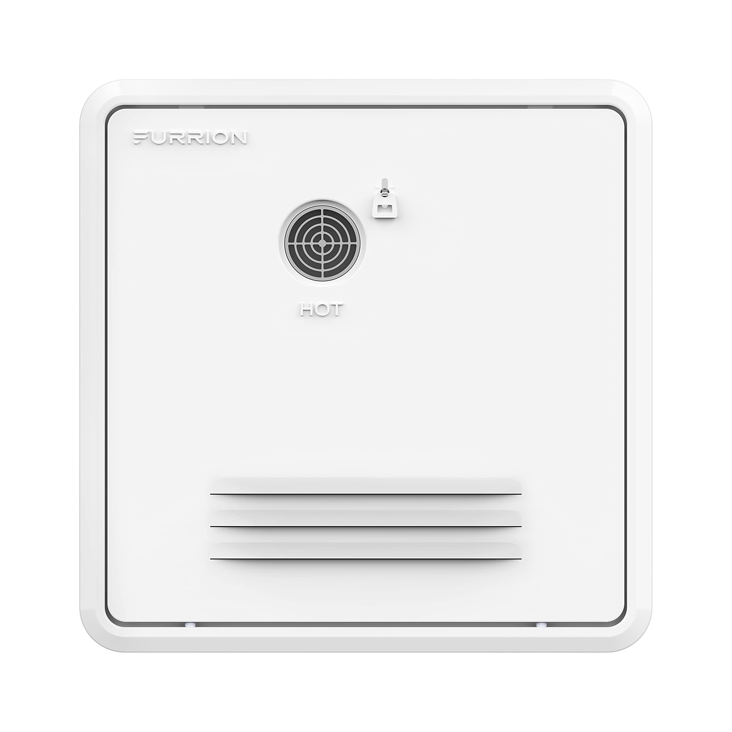 Furrion® RV Tankless Gas 60,000 BTU Water Heater - 16.14" x 16.14" White Door - 2.4 GPM – Vortex Technology steadies temperatures – Propane Gas-Powered Technology, Electric Ignition – 2021128847