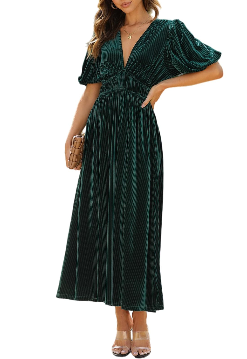 Sissyaki Women's Velvet Formal Dresses for Wedding Guest 2025 Fall Winter Dress