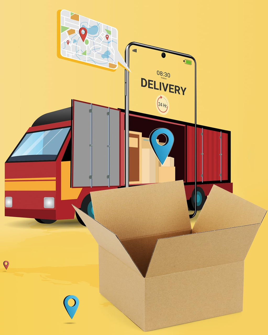 40-Pack-Small-Shipping-Boxes-6x4x4, Corrugated-Cardboard-Boxes-for-Packaging-Small-Business, Brown-Boxes-Mailers