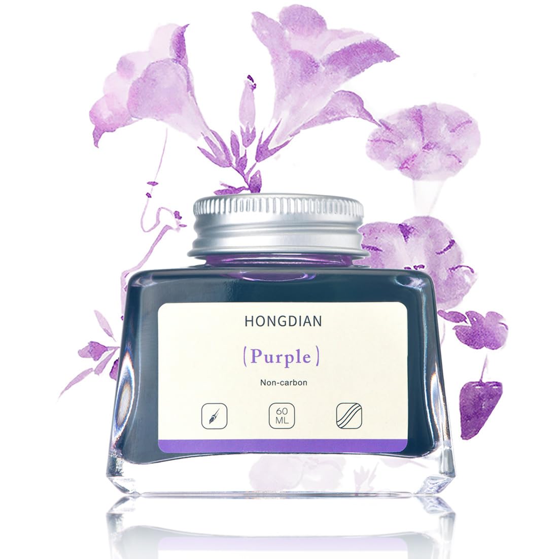 Asvine Hongdian Fountain Pen Bottled Ink Black, 60ml Fountain Pen Bottled Ink, Non Carbon