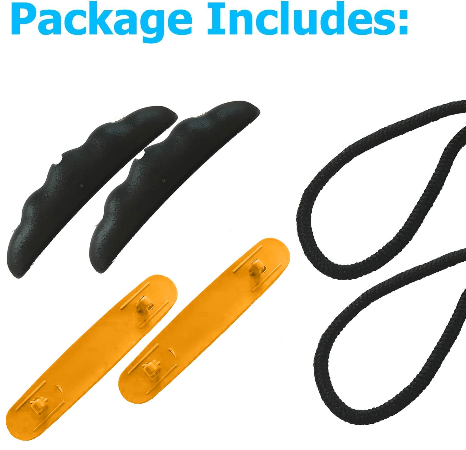 Occult Kayak Handles (2 Pack) - Ultra Heavy Duty Bungee - Replacement Installation Kit - Kayak and Boat Accessories
