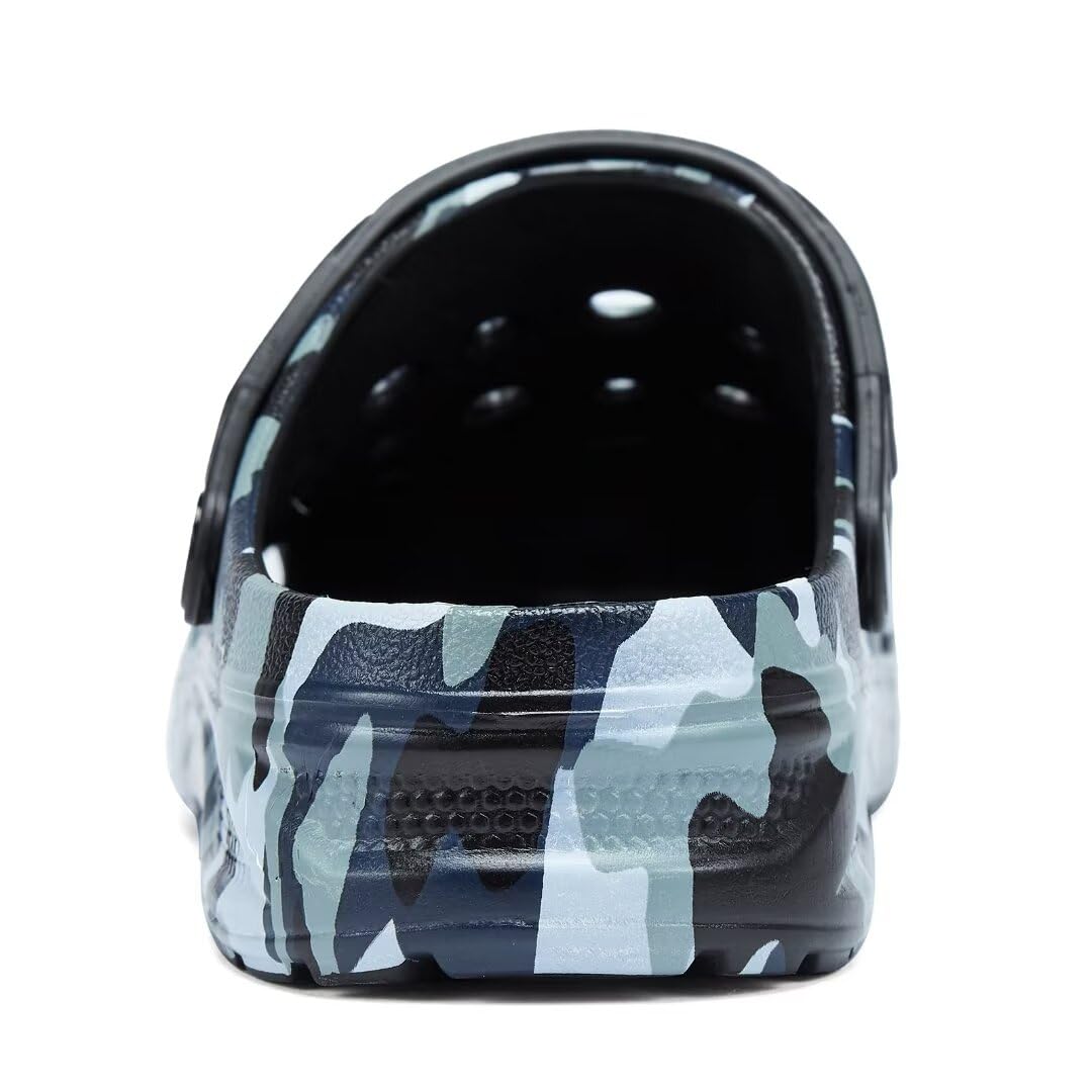 Kids Boys&Girls Black Camouflage Clogs Children's Beach Shoes Classic Marbled Tie Dye Clog Little Kid