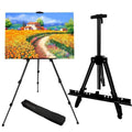 RRFTOK Easel Stand for Sign and Painting: Art Portable Adjustable Metal Tripod Easels for Display Height from 17 to 66 Inch -Canvas Stand for Table-Top/Floor Paint - Gifts for Teens Art Supplies