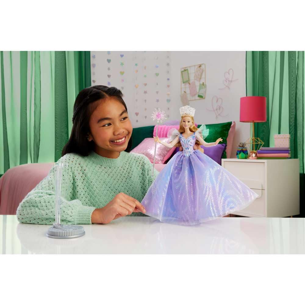 Mattel Universal Pictures Wicked: Muñeca de moda Elphaba For Good de lujo con atuendo extraíble y 4 accesorios, inspirada en la película