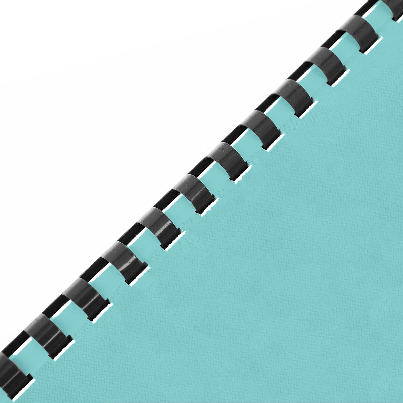 Binditek 100 Pack Plastic Binding Comb Spines, 1/2 Inch Diameter, 90 Sheet Capacity, for Letter Size, Black, for Students and Coworkers