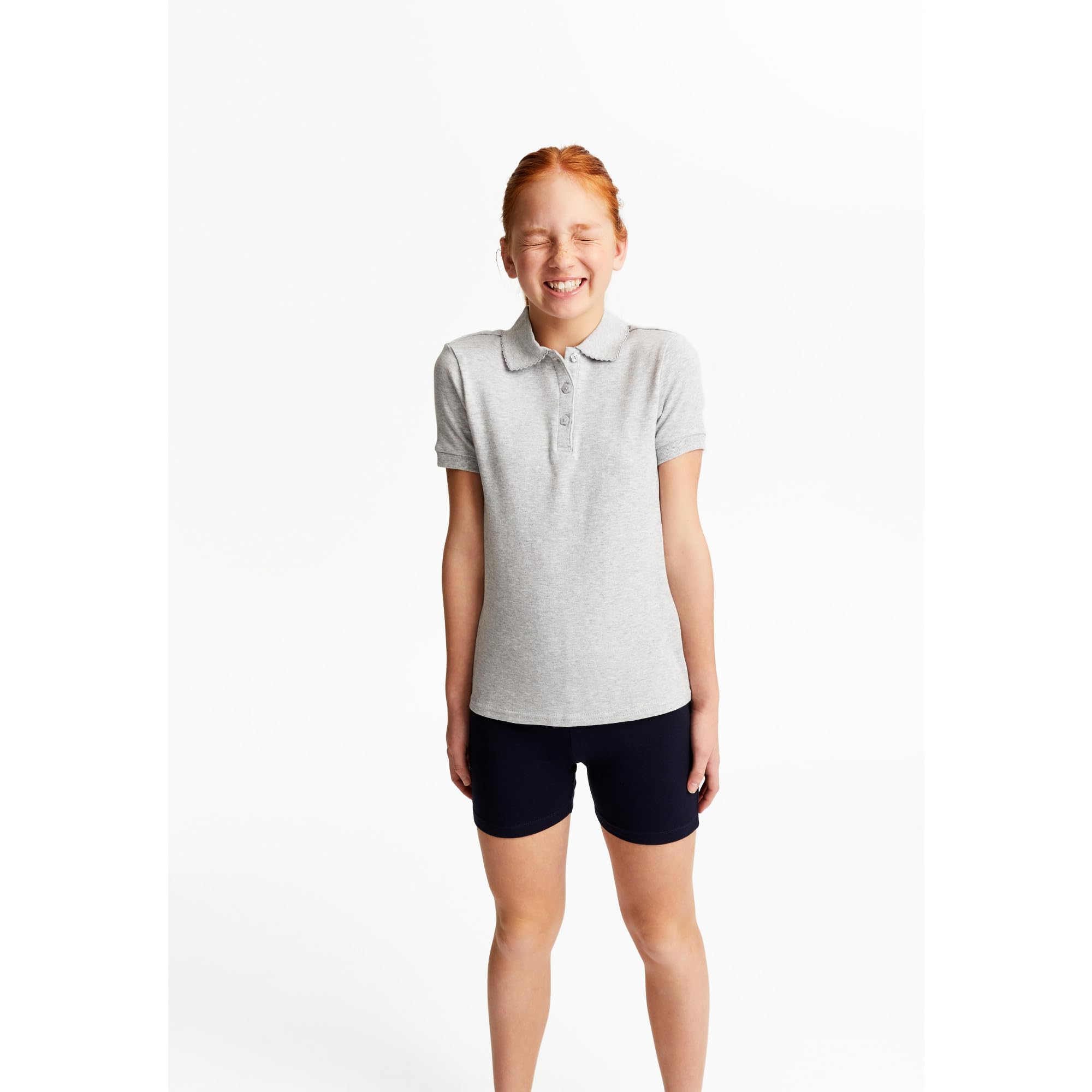 French Toast Girls' Stretch Kick Short Bike Shorts