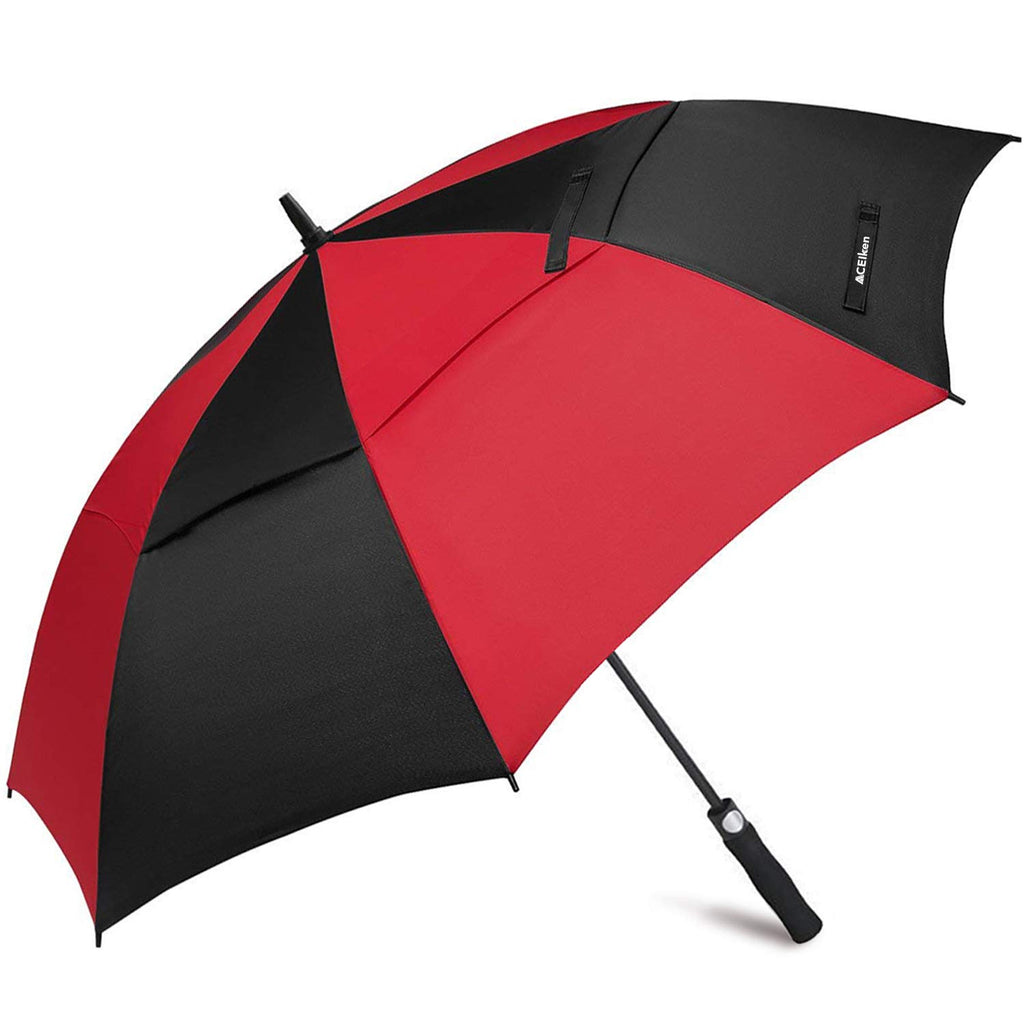 ACEIken Golf Umbrella Large 58/62/68 Inch Automatic Open Golf Umbrella Extra Large Oversize Double Canopy Vented Umbrella Windproof Waterproof for Men and Women
