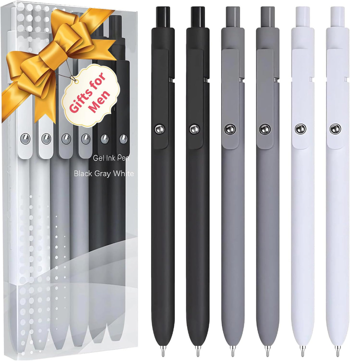 Vanhench 10Pcs Gel Pens, Black Ink Cute Pens for Trendy Stuff, Happy Birthday Gift Basket, Aesthetic Office Supplies (10PCS Gradient)