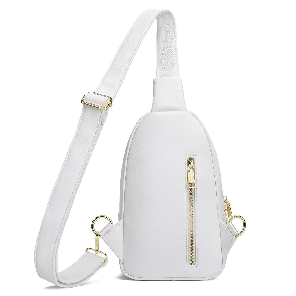 INICAT Small Crossbody Sling Bags Faux Leather Fanny Packs Purses for Women Everyday & Travel