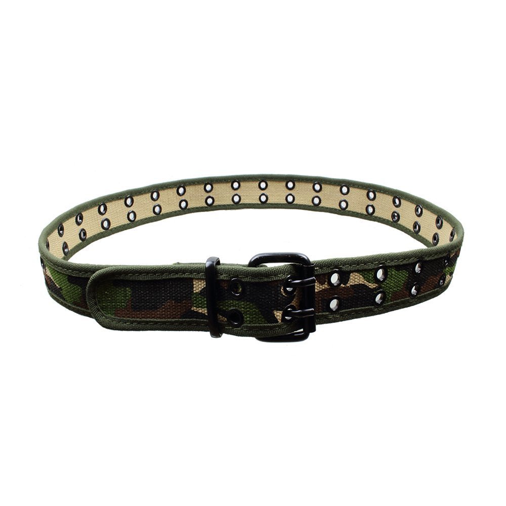 Gelante Canvas Double Grommet Hole Belt 12 Colors