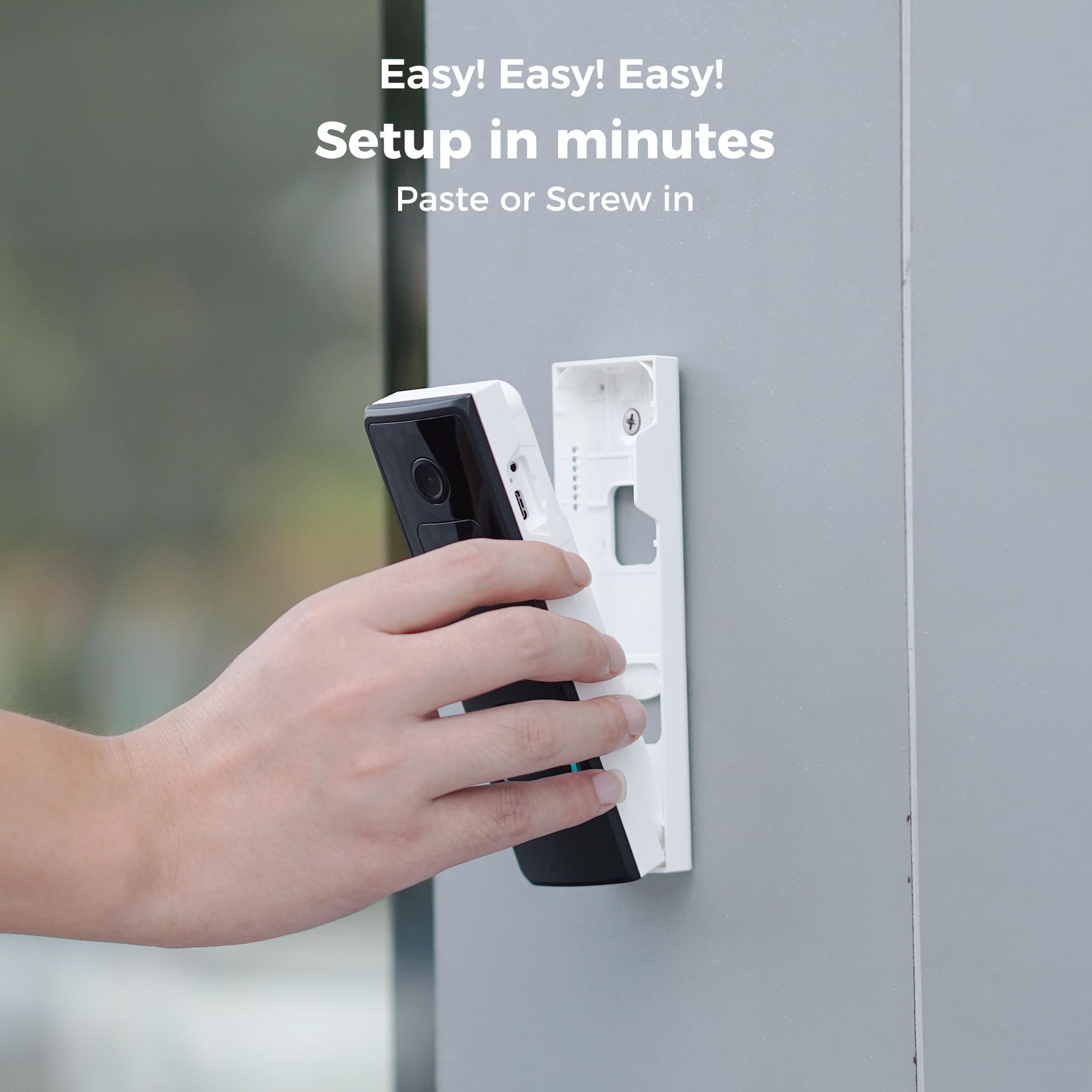 SOVMIKU Vicohome DB3 2K Smart Video Doorbell with Chime, Home Security Battery Camera Wireless, Audible Alarm, Easy to Setup, Human Detection,Two Way Audio, 2.4GHz Wi-Fi, No SD Slot