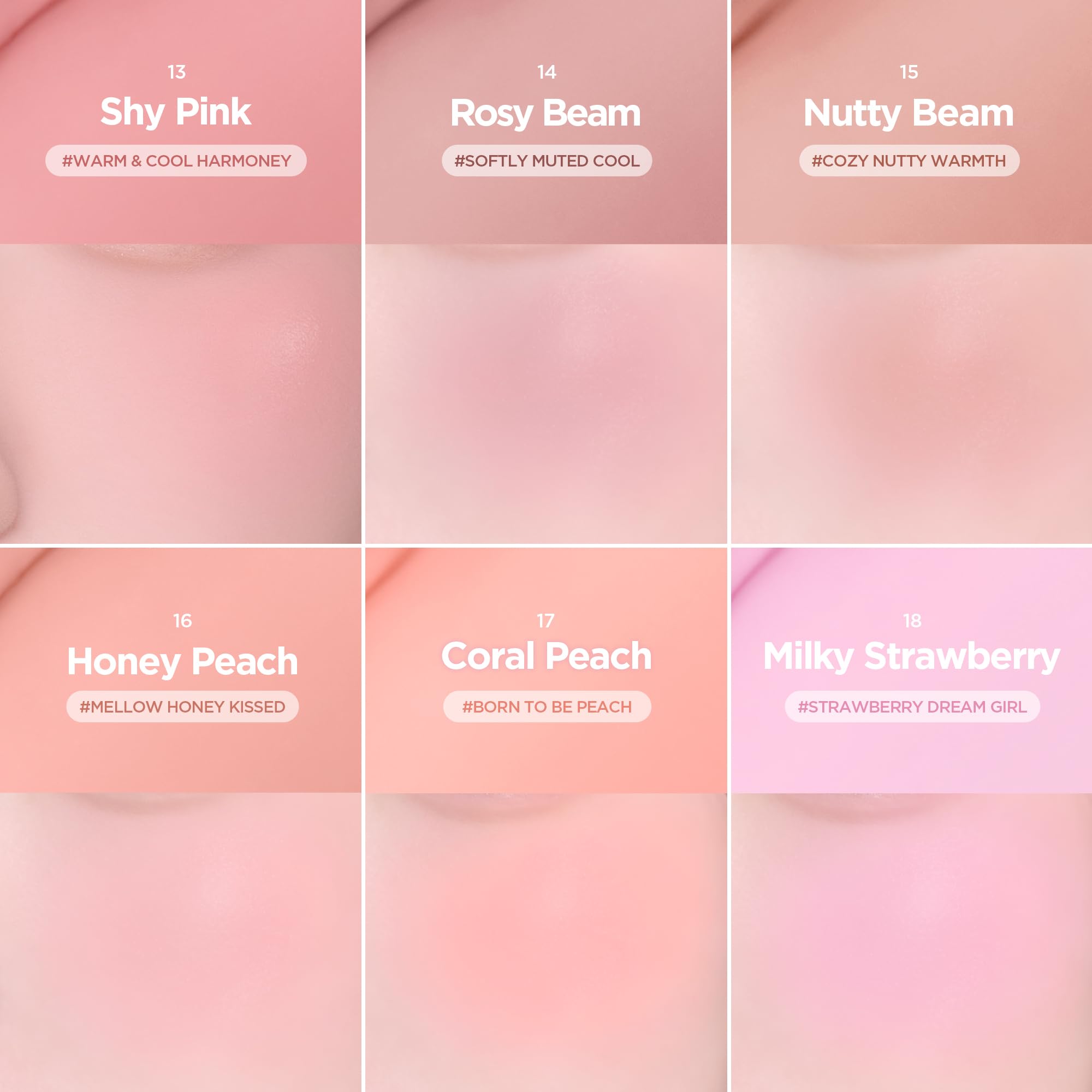 lilybyred Luv Beam Cheek Balm | Heart-Shaped Korean Cream Blush, Semi-Matte Finish, Long-Lasting, Blendable & Buildable, Soft Creamy Texture, Lightweight, Natural Flush, 0.12 oz. (01 Pure Coral)