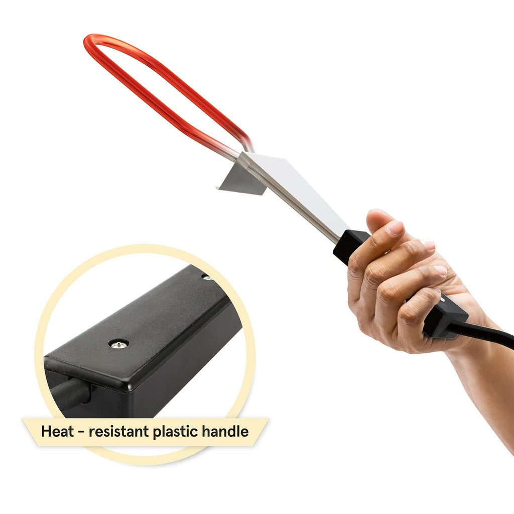 600W Electric Charcoal Starter Fire Lighter for BBQ Grill Smoker Fireplace, Firepit, Stove - Quickly Ignite Coals Briquettes Without Lighter Fluid or Matches - 29 Inch Power Cord