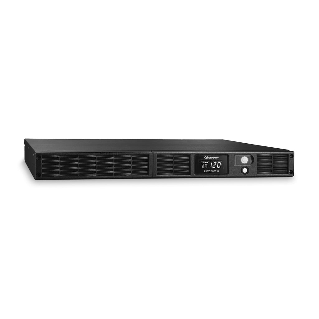 CyberPower PR500LCDRT1U Smart App Sinewave UPS Battery Backup and Surge Protector, 500VA/400W, 7 Outlets, AVR, 1U Rack/Tower, UL Certified