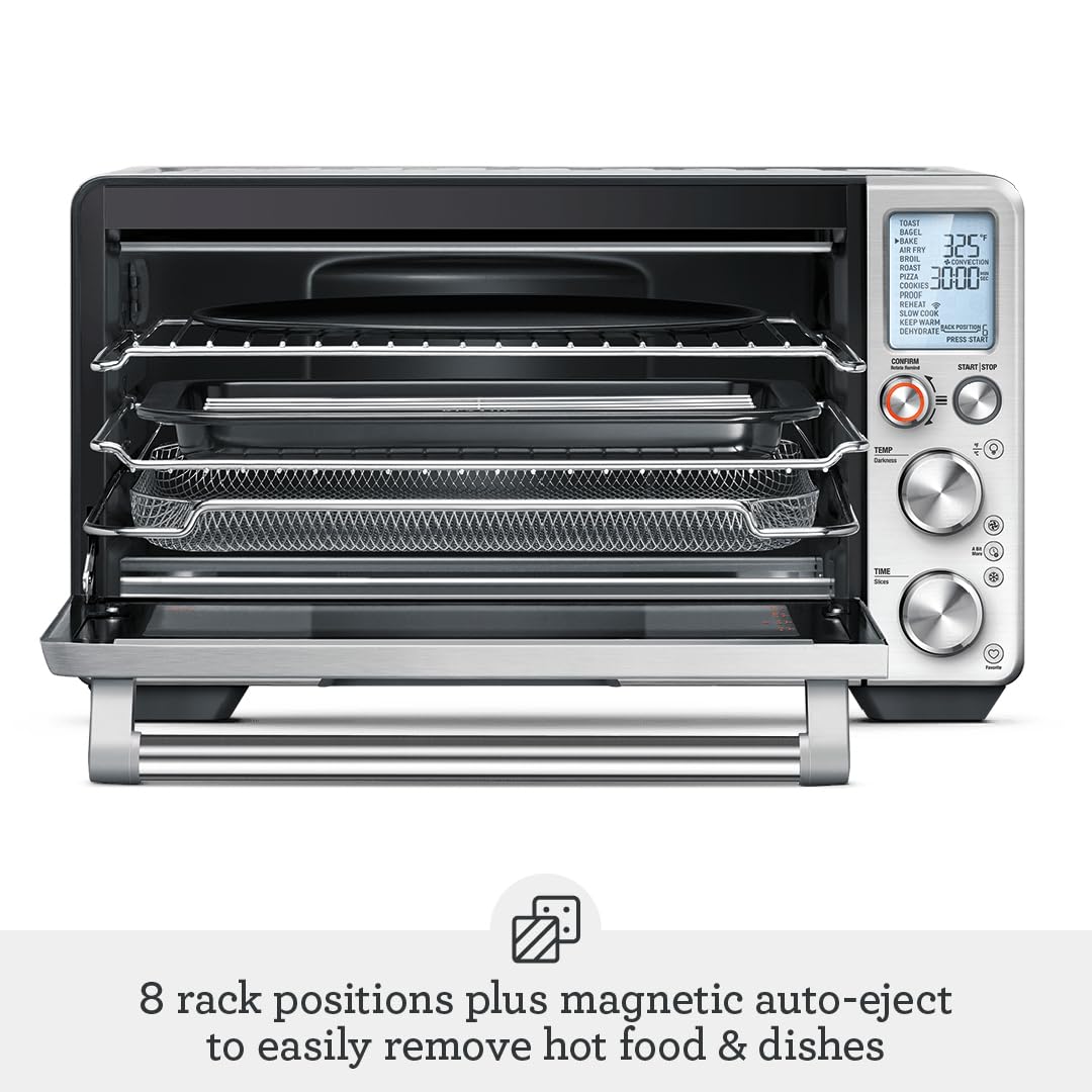 Breville BOV950BST Joule Smart Countertop Oven Air Fryer Pro, Black Stainless Steel