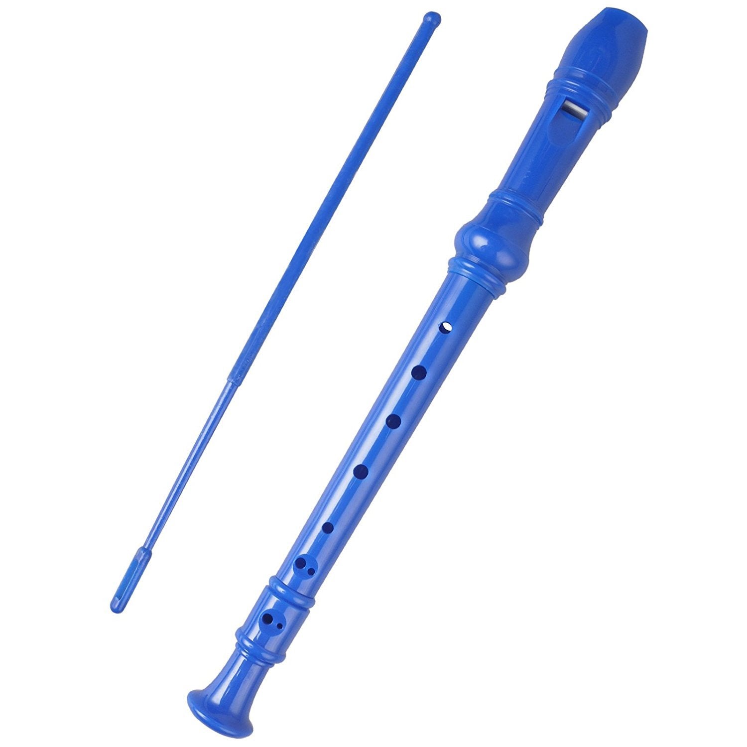 Mr.Power Maple Wooden Soprano Recorder, C Key German Style Fingering 8 Holes 2 Piece School-Approved Musical Instrument Pupil Student Educational (Wood Color)
