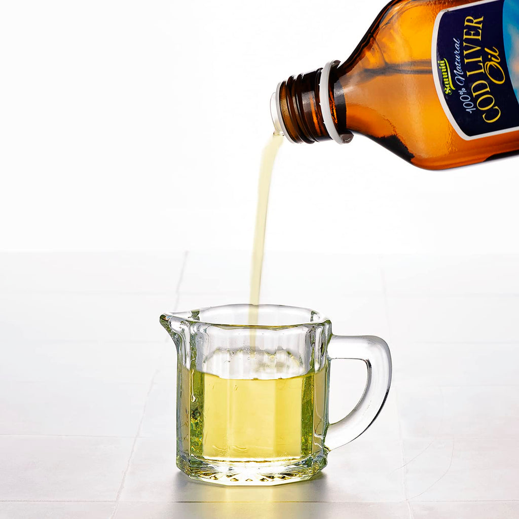 Sanniti 100% Natural Cod Liver Oil, 1081 mg Total Omega-3 Fatty Acids, Wild Caught Nordic, 250 mL (8.4 oz) (Lemon)