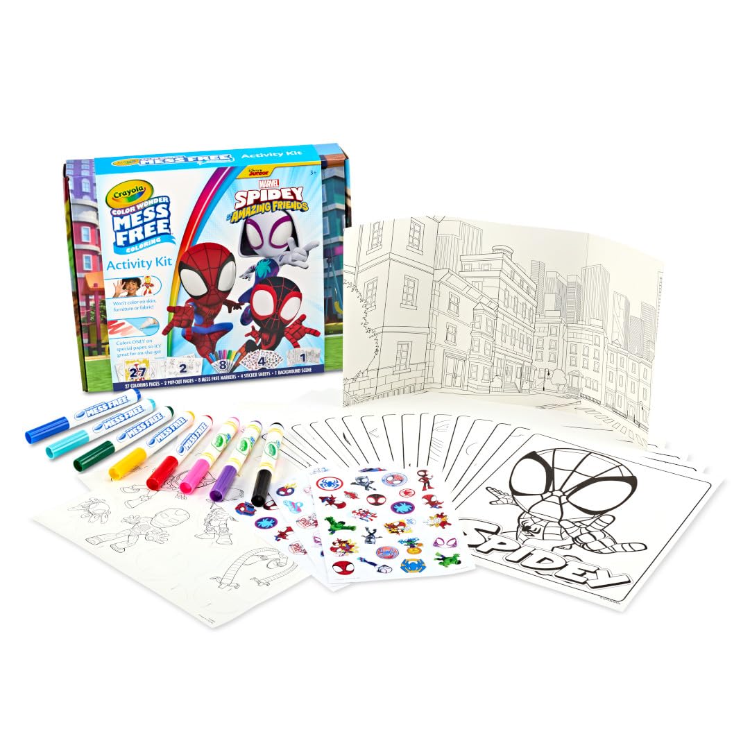Crayola Color Wonder Gabby's Dollhouse Activity Kit, Mess Free Coloring Set for Toddlers, Travel Activities & Toys, Gifts for Girls & Boys