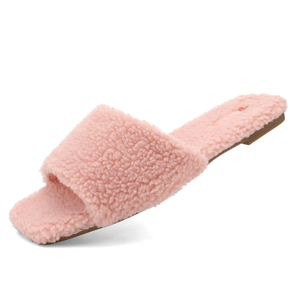 UBFEN Womens Mens Slippers Memory Foam Comfort Fuzzy Plush Lining Slip On House Shoes