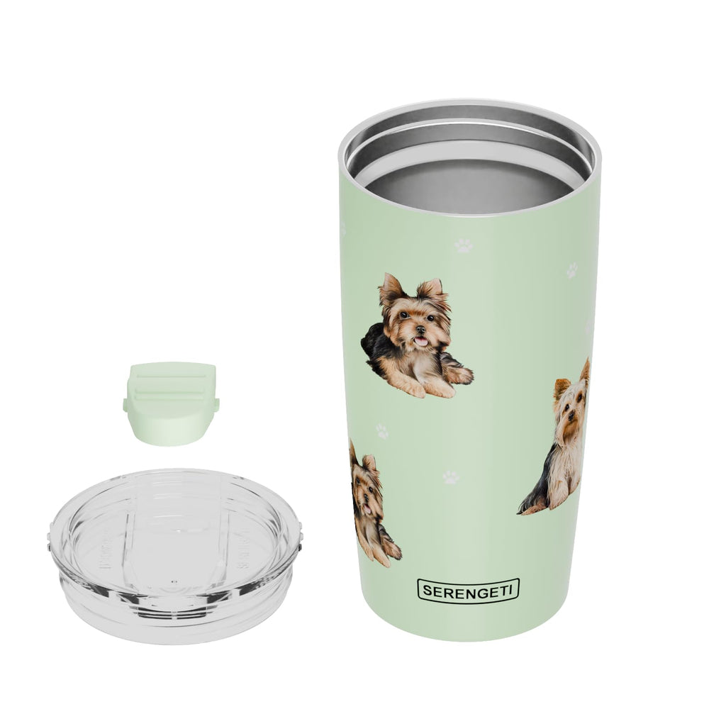 SERENGETI Australian Shepherd 20 Oz. Stainless Steel, Vacuum Insulated Tumbler with Spill Proof Lid - 3D Print - Insulated Travel mug for Hot or Cold Drinks (Australian Shepherd Tumbler)