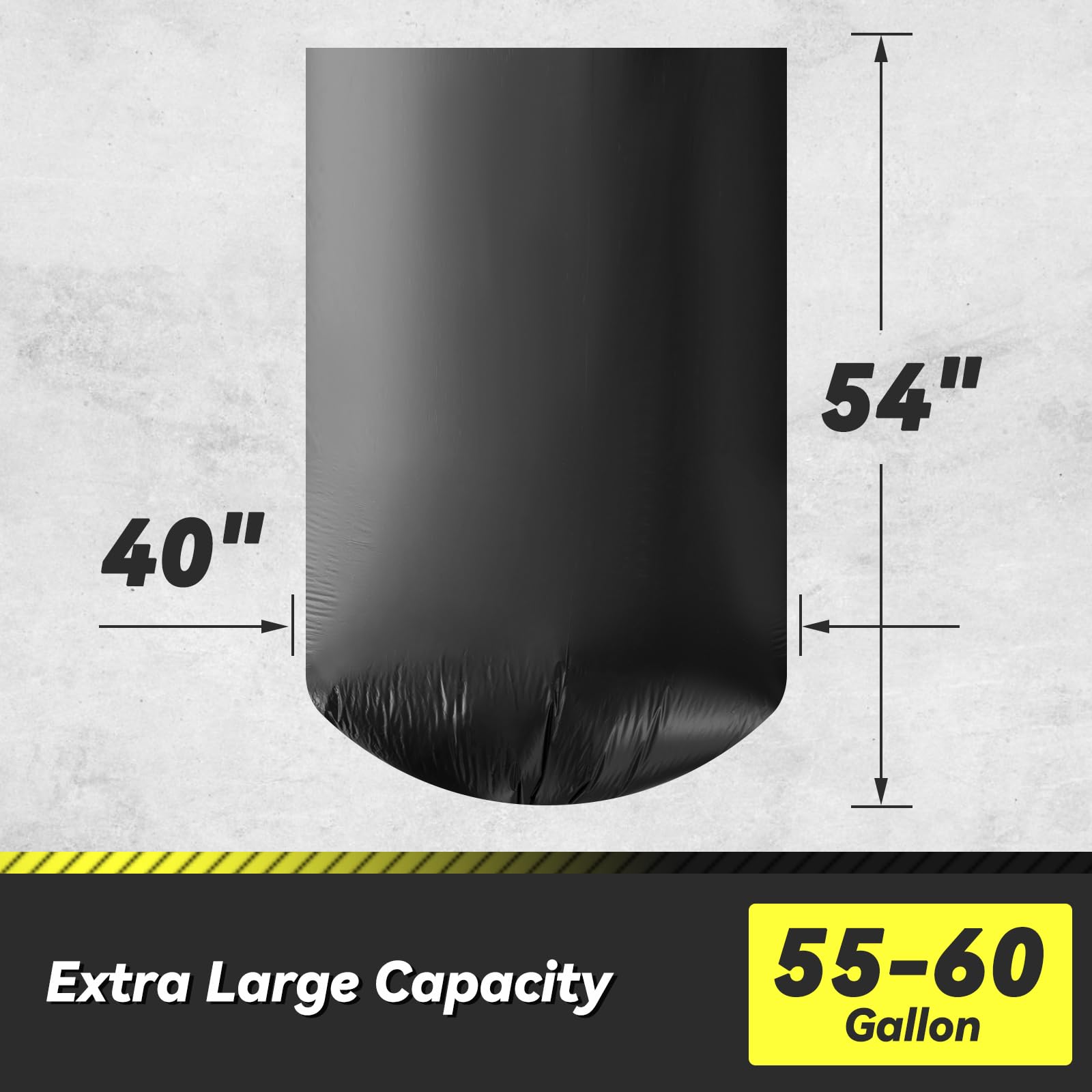 100 Count 17 Micron Extra Heavy Duty 4 Gallon Trash Bags, Sturdy & Tear-Resistant Small Trash Bags for Bathroom & Kitchen