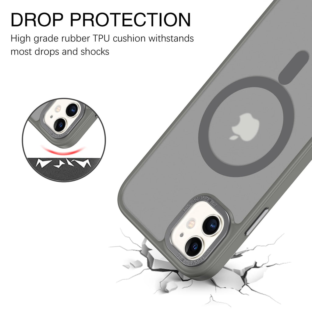 BENTOBEN for iPhone 11 Phone Case, Phone case for iPhone 11 Magnetic Case [Compatible with Mag Safe] Translucent Matte Slim Shockproof Anti-Fingerprint Protective Cover for iPhone 11 6.1’’ Black