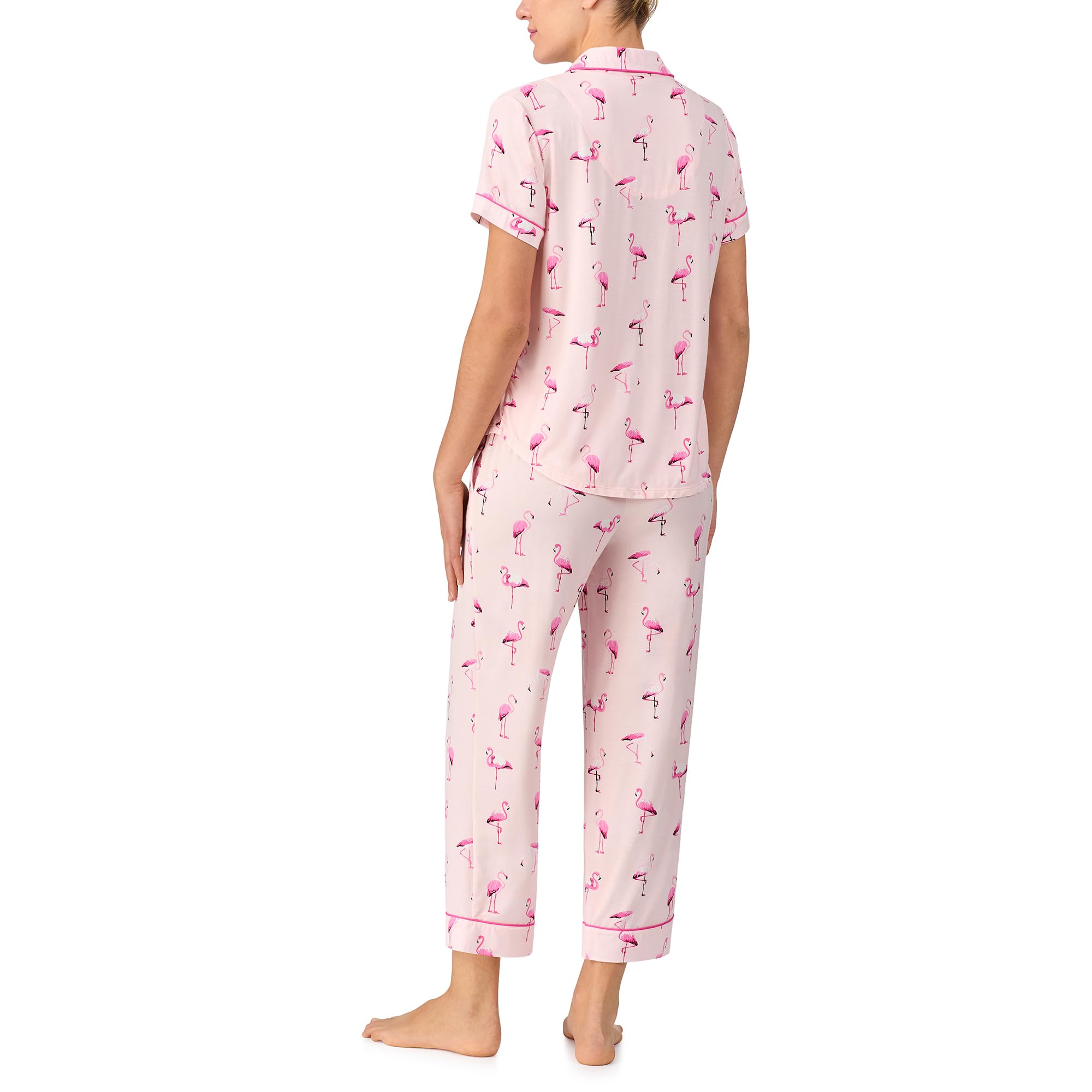 kate spade new york Short Sleeve Cropped Pant PJ Set
