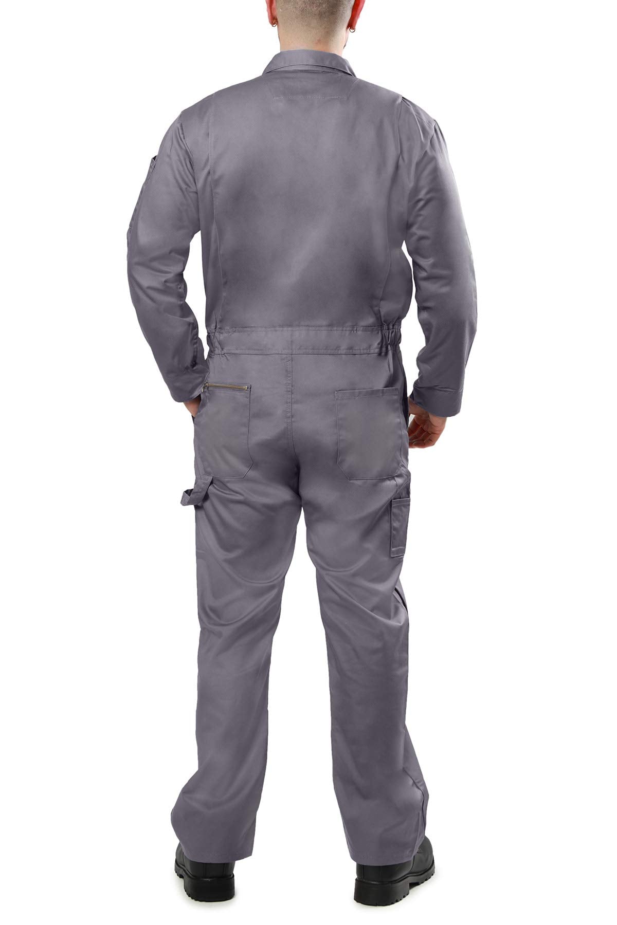 Kolossus Pro-Utility Cotton Blend Long Sleeve Coverall with Zippered Frontal Pockets