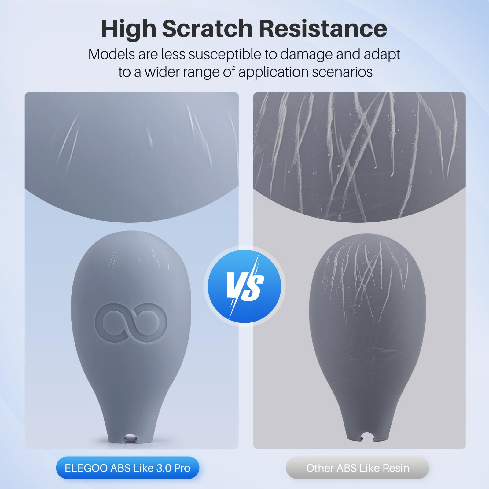 ELEGOO ABS-Like Resin 3.0 Pro, Higher Scratch-Resistance 3D Printing Photopolymer Resin, 405nm UV Resin for MSLA/DLP/LCD Printers Fast Curing High Precision Non-Brittle, Beige 1000g