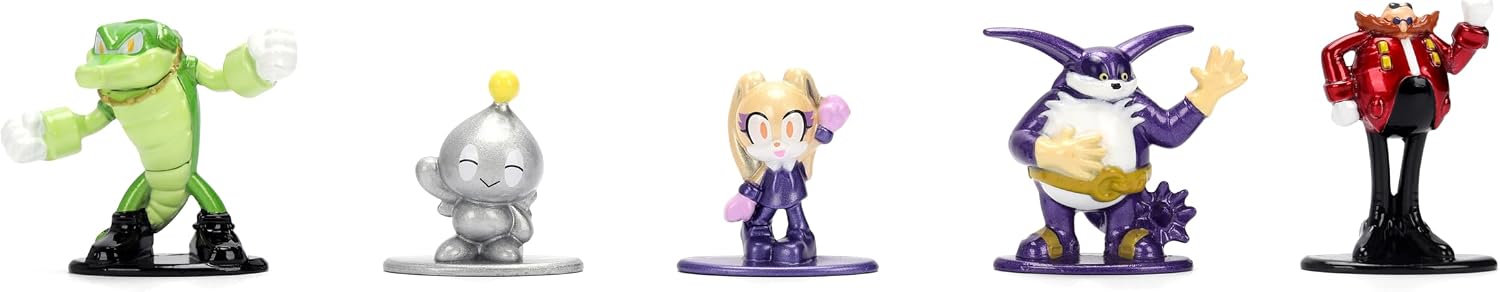 Jada Sonic The Hedgehog Nano Metalfigs 18 Pack Series 2 Die-Cast Figure Set – Includes Sonic, Shadow, Amy Rose, Rouge Toys