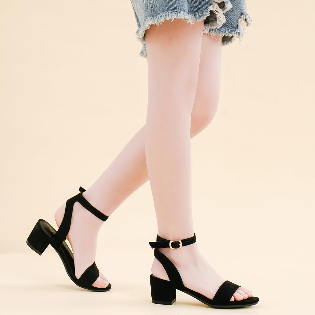 LAURMOSA High Heels for Kids Open Toe Dress Shoes for Girls Ankle Strap Pump Shoes Flower Girl Sandals Wedding Party for Little Big Kids