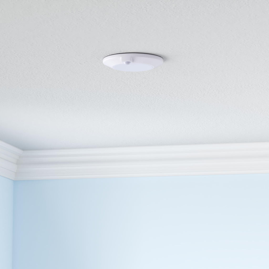 [2 Pack] CLOUDY BAY Motion Sensor Ceiling Light Indoor,120V CRI90 10W 5000K Bright Day Light,6.5 inch LED Flush Mount Ceiling Lighting Fixture for Garage,Walk-in Closet,Attic,Pantry Wet Location,Black