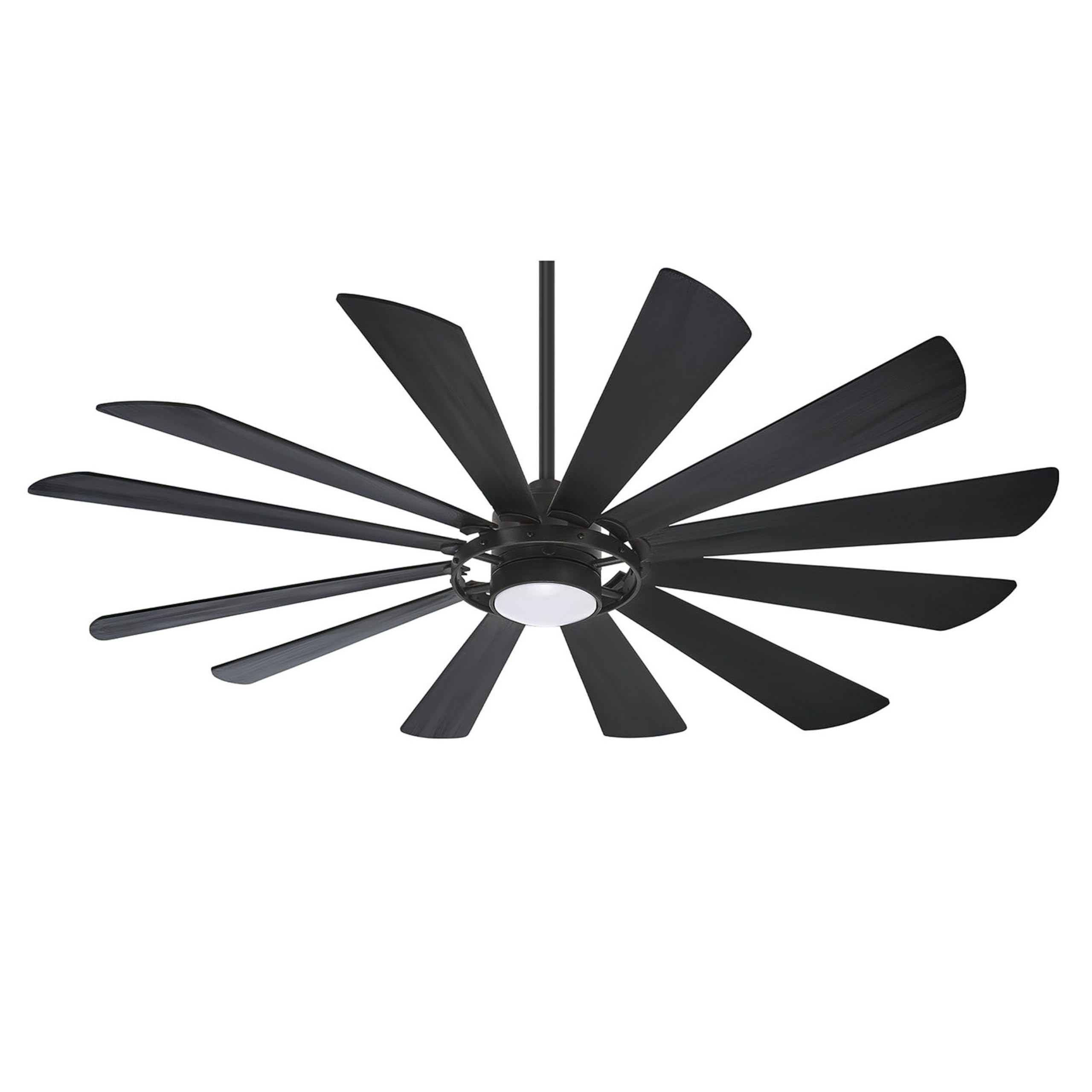 Minka-Aire F870L-ORB 65" Windmolen Outdoor Smart Ceiling Fan with LED Light and Remote Control, Oil Rubbed Bronze