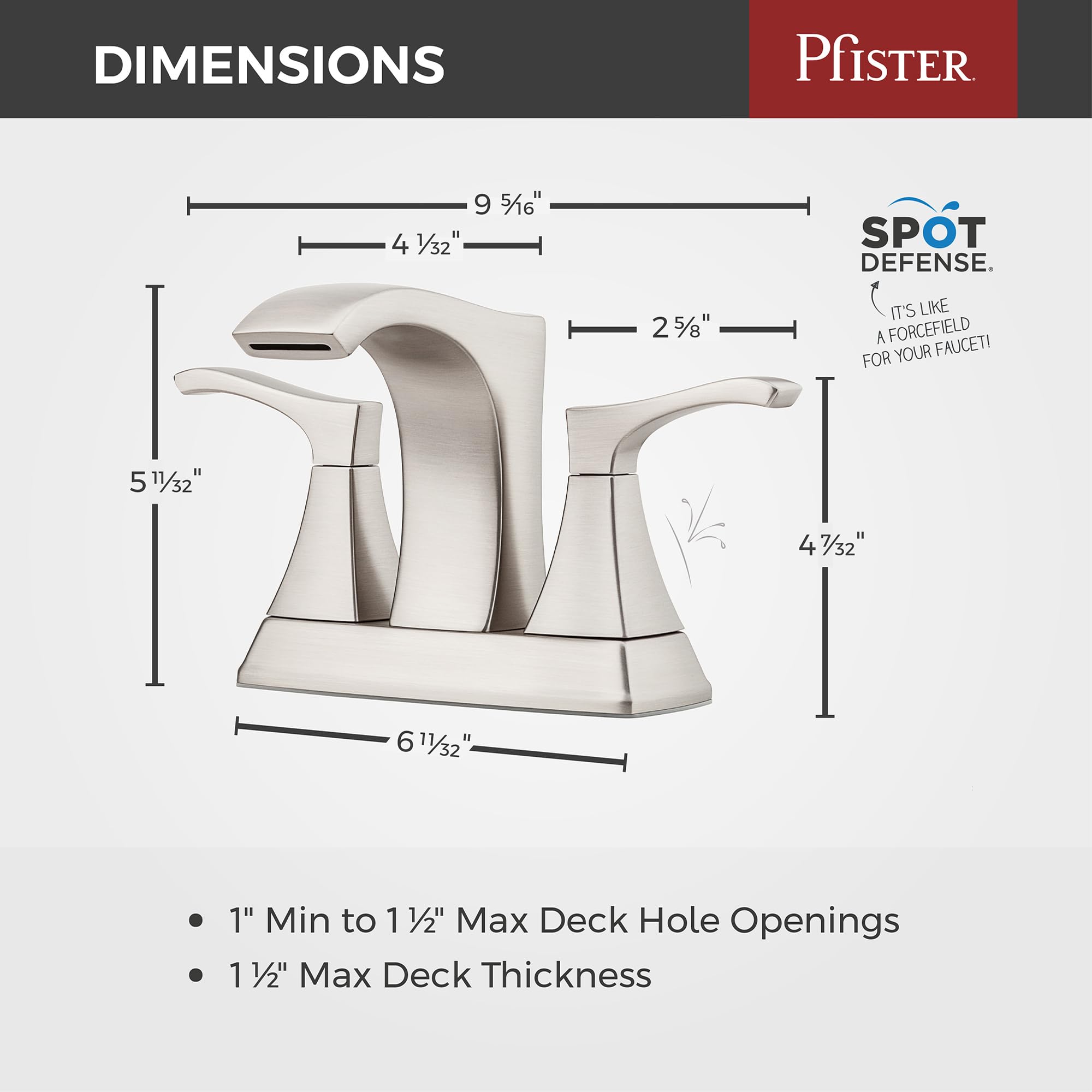 Pfister Venturi Bathroom Sink Faucet, 8-Inch Widespread, 2-Handle, 3-Hole, Brushed Gold Finish, LF049VNBG
