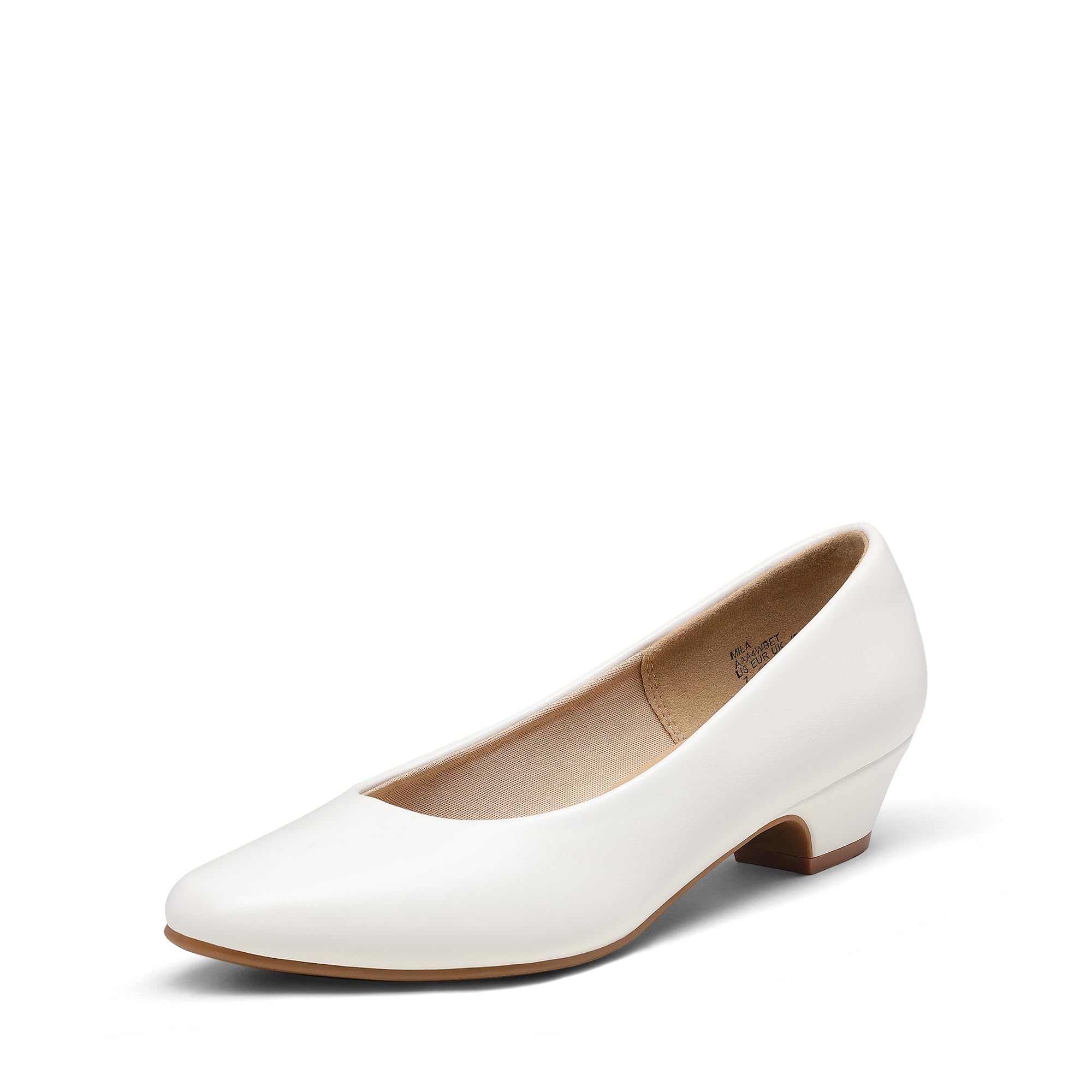 DREAM PAIRS Women's Mila Low Chunky Heel Pump Shoes