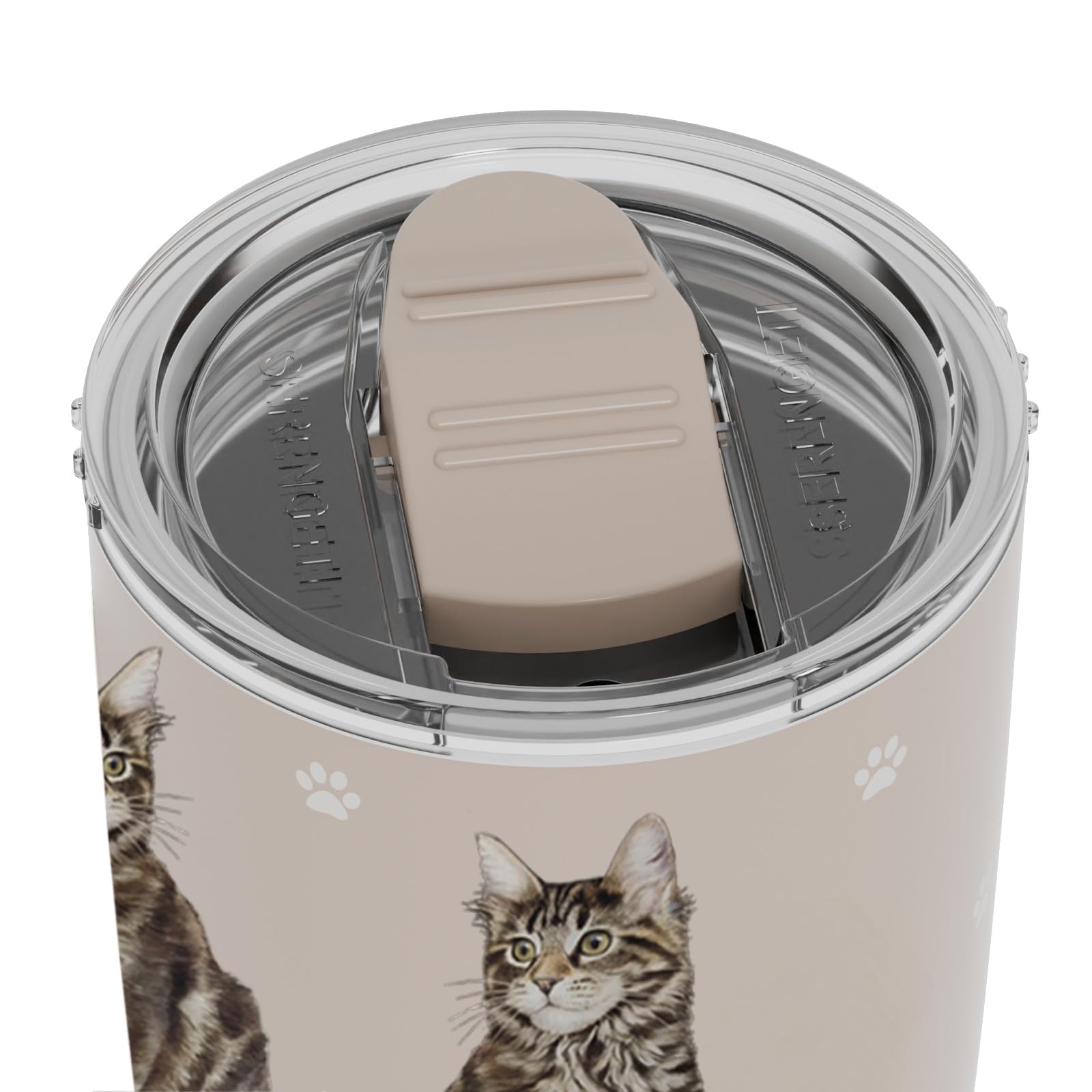 SERENGETI Australian Shepherd 20 Oz. Stainless Steel, Vacuum Insulated Tumbler with Spill Proof Lid - 3D Print - Insulated Travel mug for Hot or Cold Drinks (Australian Shepherd Tumbler)