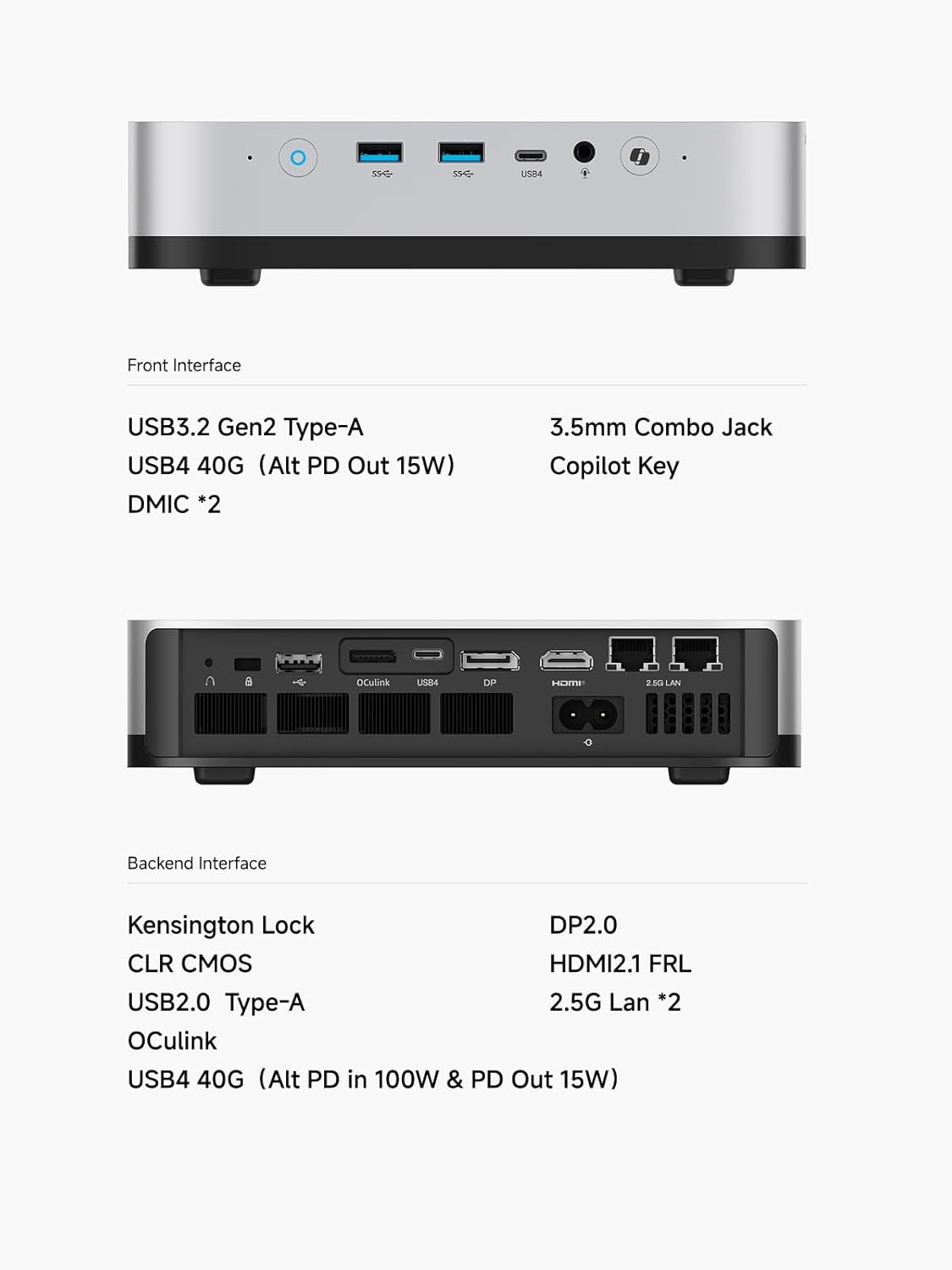 MINISFORUM Mini PC AI X1 Pro AMD Ryzen AI 9 HX370(12Cores/24 Threads)&AMD Radeon 890M Mini Gaming PC,96GB DDR5 2TB SSD,8K Quad Output(HDMI+DP+2xUSB4),Dual 2.5 LAN/WIFI7/BT5.4/Oculink,Copilot PC