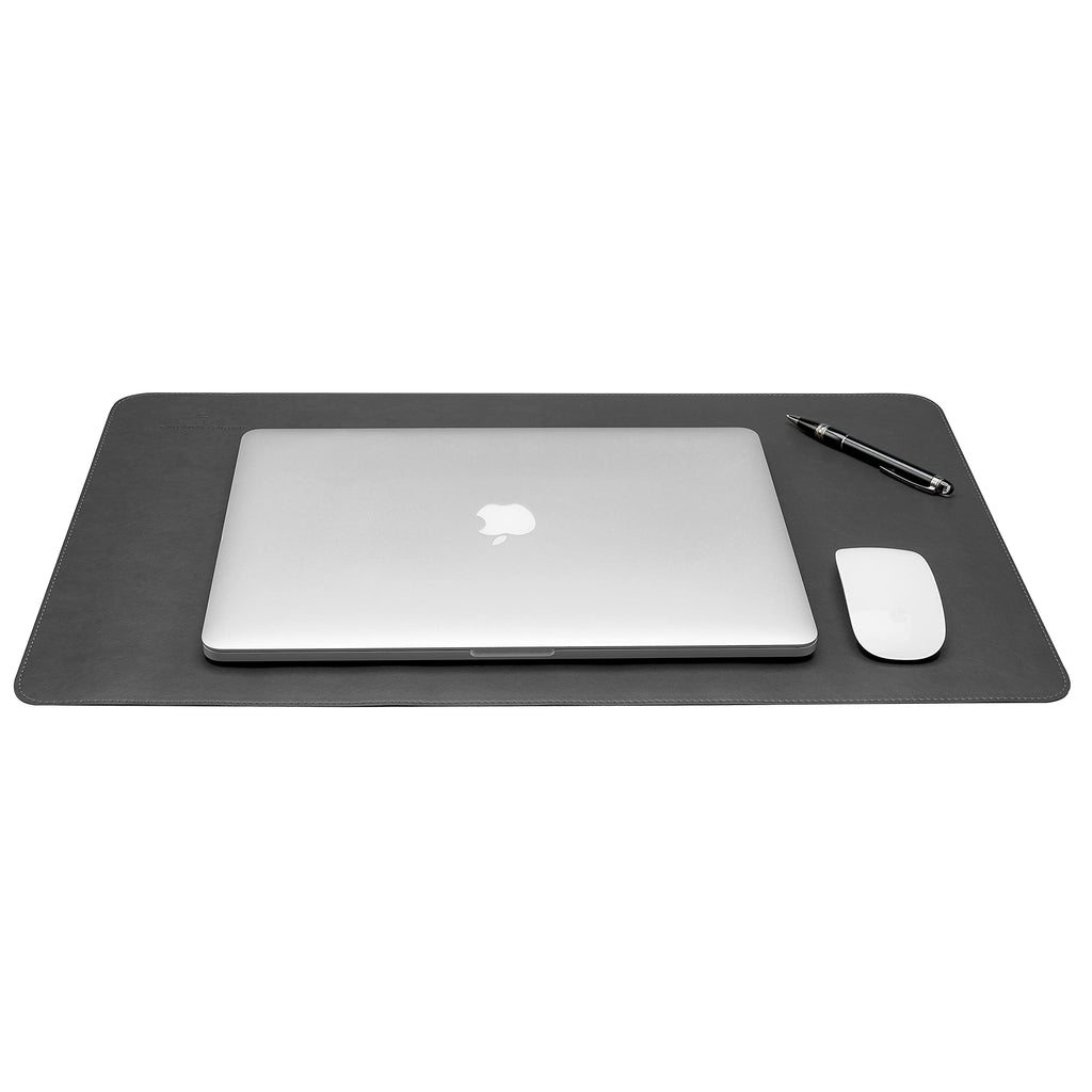 Gallaway Leather Desk Mat,Desk Writing Pad - Office Desk Pad, Medium 24" x 14" Black, Desk Mats on Top of Desks, Gift Ready Elegant Computer Desk Mat Desk Cover Desk Pad Protector PU Leather