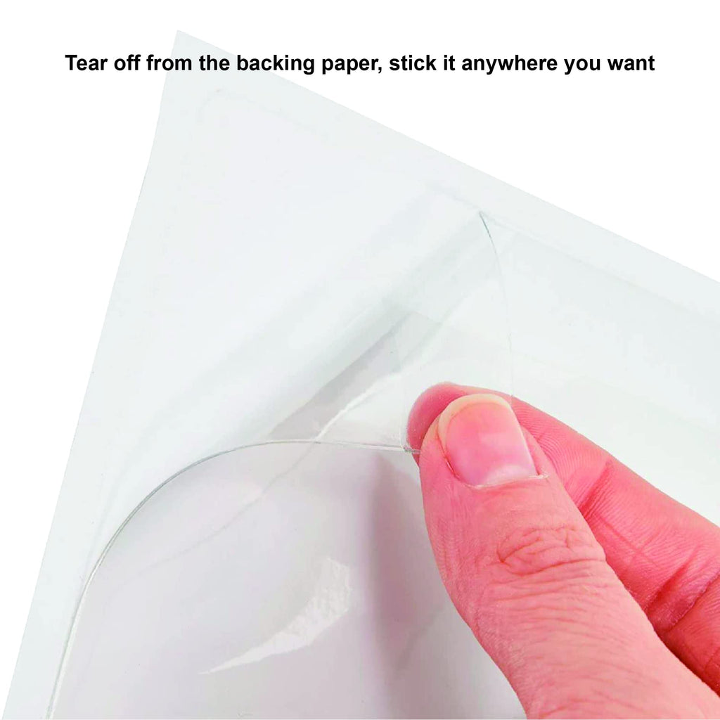 IMAGAME Clear Adhesive Business Card Pocket swith Side Open for Loading, 50 Pack, Plastic Labels Holders for Storage Bins and Library Card, Ideal for Organizing and Protecting Your Business Cards