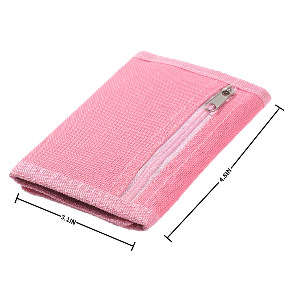 Leyeve wallet,Teen Wallet with Coin Pocket,Kids Wallets for Girls,RFID Trifold Canvas Outdoor lovely cartoon Wallet for Kids-Wallet with Magic Sticker - Alpaca