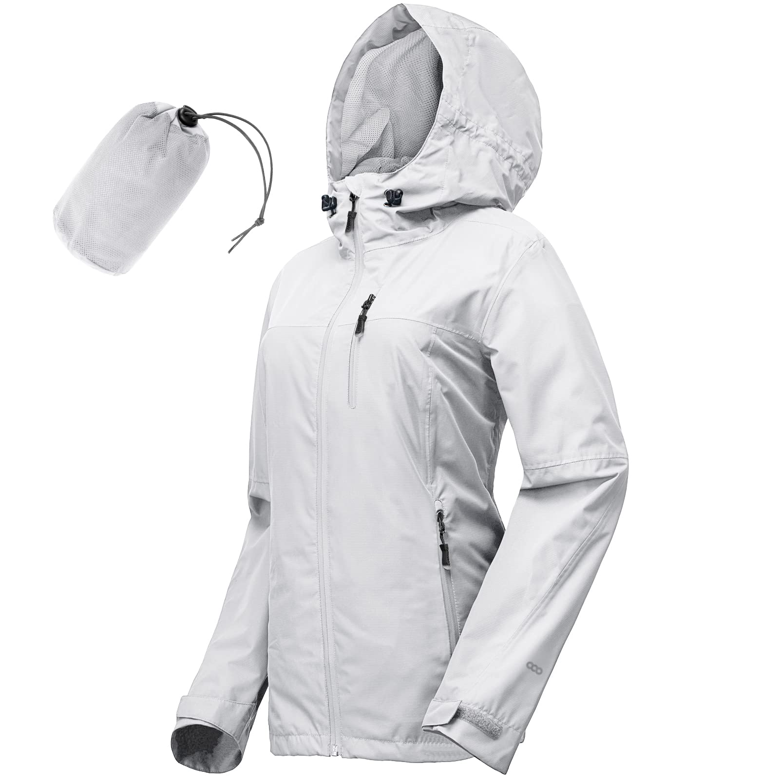 33,000ft Packable Rain Jacket Women Lightweight Waterproof Raincoat with Hood Cycling Bike Jacket Windbreaker