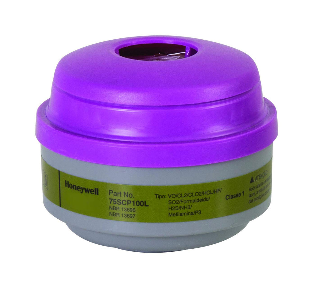 NORTH Honeywell 75SCP100L Defender Multi-Purpose Cartridge with P100 Filter, Olive/Magenta, 2.75 X 7 X 3.5 (Pack of 2)